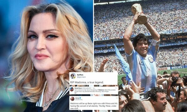 Su Twitter pensano che sia morta Madonna e non Maradona